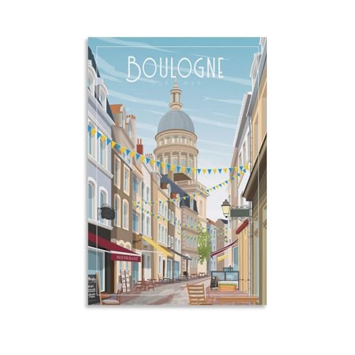 YQCQCS Boulogne-sur-Mer Frankreich, Vintage-Reiseposter, Leinwand, Kunstposter, Bild, Wanddekoration, Malerei, Poster, dekorative Poster YQCQCS Boulogne-sur-Mer Frankreich, Vintage-Reiseposter, Leinwand, Kunstposter, Bild, Wanddekoration, Malerei, Poster, dekorative Poster von YQCQCS