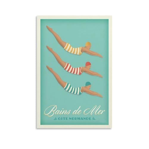 YQCQCS Vintage Normandie Reiseposter Frankreich Meer Bäder Leinwand Kunst Poster Bild Wanddekoration Malerei Poster Dekorative Poster YQCQCS Vintage Normandie Reiseposter Frankreich Meer Bäder Leinwand Kunst Poster Bild Wanddekoration Malerei Poster Dekorative Poster von YQCQCS