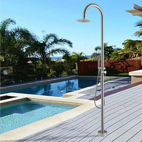 Outdoor-Duschkopf und Schlauch-Set Gartendusche Edelstahl Wasserhahn für Poolside Hinterhof, und Terrasse verwenden Outdoor-Duschkopf und Schlauch-Set Gartendusche Edelstahl Wasserhahn für Poolside Hinterhof, und Terrasse verwenden von YQCXG