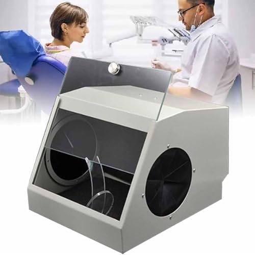 YQCXG Modular Blast Cabinet, Dental Lab Dust Box with Air Extraction and Filter Device/5500k LED Light Source, Dust Will Not Escape During Sandblasting, Reduce Dust Damage to Doctors YQCXG Modular Blast Cabinet, Dental Lab Dust Box with Air Extraction and Filter Device/5500k LED Light Source, Dust Will Not Escape During Sandblasting, Reduce Dust Damage to Doctors von YQCXG