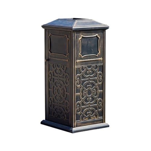 YQINQIN83B Mülleimer Retro-Mülleimer for den Außenbereich mit gemusterter Mülltonne aus Aluminiumguss for gewerbliche öffentliche Bereiche Mülleimer küche YQINQIN83B Mülleimer Retro-Mülleimer for den Außenbereich mit gemusterter Mülltonne aus Aluminiumguss for gewerbliche öffentliche Bereiche Mülleimer küche von YQINQIN83B