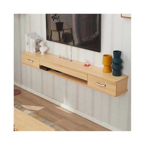 YQINQIN83B TV-Schrank Schwebender TV-Ständer mit Stauraum, wandmontiertes Entertainment-Center mit Kabelmanagement Fernsehschrank(Klein) von YQINQIN83B