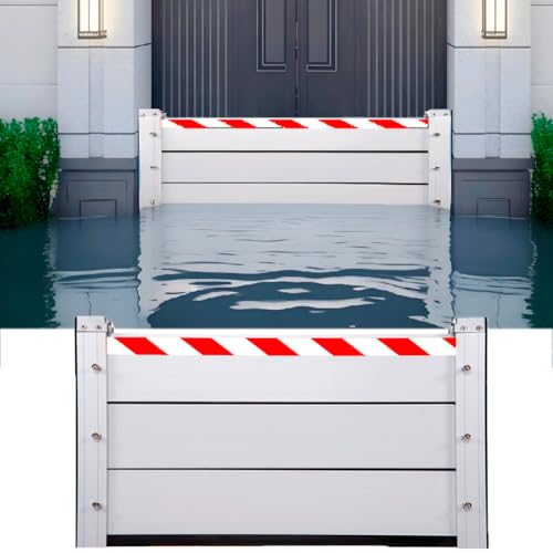 Hochwasserresistenz L 465CM x H 100CM, Aluminium-Hochwasserschutzwand, Hochwasserschutz Barriere Tur Garagentor Dichtung, Hochwasserschutz Barriere, Wiederverwendbare Wasserbarrieren Hochwasserresistenz L 465CM x H 100CM, Aluminium-Hochwasserschutzwand, Hochwasserschutz Barriere Tur Garagentor Dichtung, Hochwasserschutz Barriere, Wiederverwendbare Wasserbarrieren von YQISHI