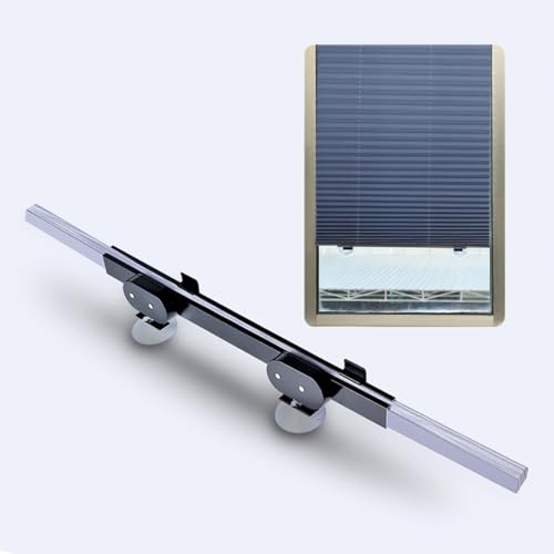 Verdunkelungsrollo,Plissee-Fensterjalousien,Einziehbarer Jalousien mit Saugnäpfen,Tragbarer Sichtschutz ohne Bohren,für Büro/Auto/Balkon von YQOLG87