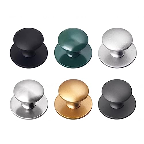YQOLG87 2PCS Selbstklebende 27mm/1in Ziehen Knäufe,Selbstklebende Ziehgriffe,Möbel Schublade Griff Helper,Edelstahl-Küchenschrank-Türgriffe,Darkgrey von YQOLG87