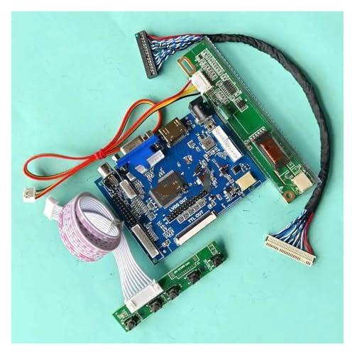 LED-LCD-Display-Matrix-Controller-Board, kompatibel mit LTN154AT01 LTN154AT07 1CCFL 30Pin LVDS 15,4 Zoll 1280 * 800 HDMI-kompatibel AV VGA DIY Kit(LTN154AT07-B01) von YQRYRYLE