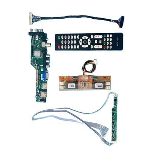 Treiberplatine, kompatibel mit LM215WF1 LM215WF2 LM215WF3, 1920 x 1080 LVDS-30Pin DVB-Digitalsignal 4CCFL DIY-Kit LCD-Display USB + HDMI + VGA + AV + IR(For LM215WF3(SL)(A2)) von YQRYRYLE