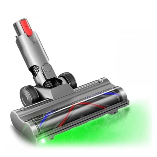 Bürstenkopf mit Direktantrieb, kompatibel mit Dyson, V10 Slim V12 Slim Staubsaugeraufsatz mit LED-Stauberkennung for die Reinigung von Teppichböden von YQRYRYLE