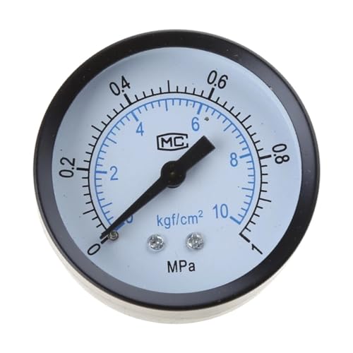 Manometer Pneumatisches Luftdruckmessgerät, mechanisch, 0–10 bar, 1/4 Vakuummeter for Kompressor Manometer Pneumatisches Luftdruckmessgerät, mechanisch, 0–10 bar, 1/4 Vakuummeter for Kompressor von YQVEOT