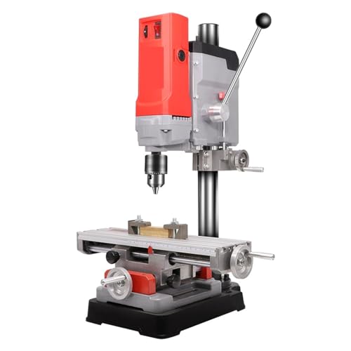 Tischbohrmaschine AB2856T Mini-Drehtisch-Bohrmaschine, Multifunktions-Tischbohrmaschine For Kleine Haushalte, Kleine Elektrische Bohrmaschine, Fräsmaschine(Package 3) von YQVEOT