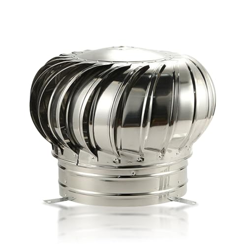 100mm（3.94in）~600mm（23.62 In）Kaminaufsatz Schornsteinaufsatz, Edelstahl-Dachhaube, Abluftabdeckung Im Freien, Geeignet FüR Fabriken, BauernhöFe Und WohnhäUser(450mm[ 17.72 in ]) von YQYHNB