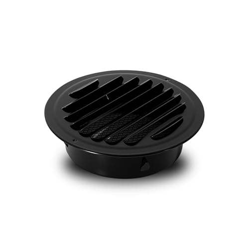 100mm BelüFtungsgitter, LüFtungsgitter Edelstahl, Abluftgitter, Mit Insektenschutz, Wetterschutzgitter FüR Garage KüChe Badezimmer Dunstabzugshaube Wand(120mm(5in)) von YQYHNB