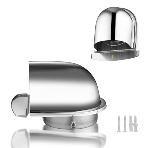 120mm LüFtungsgitter Edelstahl, Edelstahl LüFtungsgitter, Grillabdeckung Soffit EntlüFtungsabdeckung Hvac-EntlüFtung FüR Dunstabzugshaube/WäSchetrockner Badezimmer, KüChe(201 material,120mm(4.7in)) von YQYHNB