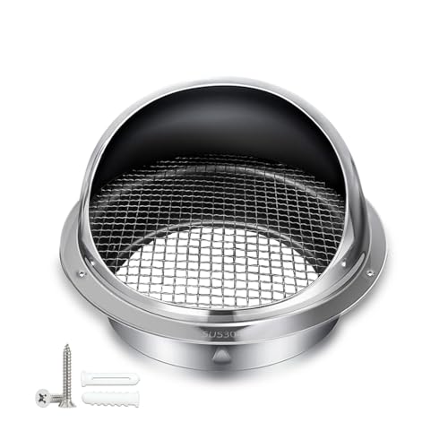 Abdeckung Dunstabzug AußEn 60mm(2.36in)~300mm(11.8in) LüFtungsgitter Aussen Edelstahl, LüFtungsabdeckungen, Mit Insektennetz, AbzüGe, Gitter & BelüFtungen(60mm(2.36in)) von YQYHNB