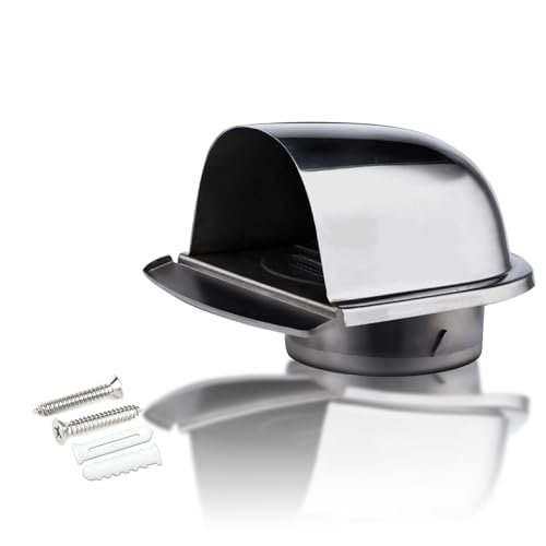EntlüFtungsabdeckung 120mm LüFtungsgitter Round Soffit Vents Insektenschutz Abluftgitter Zuluft Abluft Gitter LüFtung FüR Klimaanlage, Garage, AußEnwand, Bad, KüChe(201 material,70mm(2.8in)) von YQYHNB