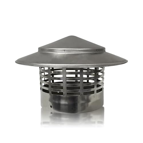 Kaminhaube, Regenhaube Aus Edelstahl 304, Vogelschutz Regenhaube Schornsteinhaube, Leicht Und Einfach Zu Installieren, Um Ihr Zuhause Zu SchüTzen(110mm (4.33 in)) von YQYHNB