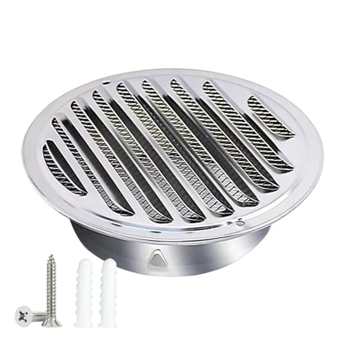 Rund Abluftgitter, Runder Wandluftauslass Aus Edelstahl Abdeckung, Air Vent Covers, Im Inneren Befindet Sich Ein Eisengitter, Das Insekten, Ratten, Regen Und Schnee FernhäLt(80mm(3in)) von YQYHNB