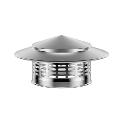 Schornsteinabdeckung, Regenhaube FüR Schornstein, Schornsteinabdeckung Edelstahl Kaminhaube, Starker Schutz Vor Regen, Insekten Und VöGeln, Einfach Zu Installieren(200mm (7.87 in)) von YQYHNB