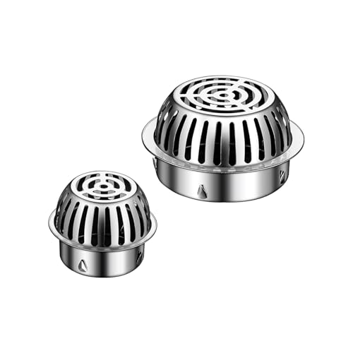 YQYHNB 90mm Bodenablauf, Runder Bodenablauf, Runder Edelstahl-BodenablauF, Protection Contre Les Feuilles De GouttièRe FüR Den AußEnbereich Im Garten(304 Material,75mm(3in)) von YQYHNB