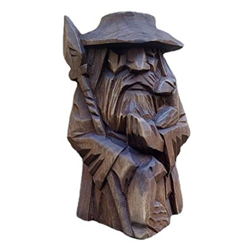 YQkoop Norse Gods Statuen - Nordische Gott Harzstatue Figur Handwerk Wikinger Mythologie Zuhause Weinschrank Schale Bücherregal Skulptur Orament von YQkoop