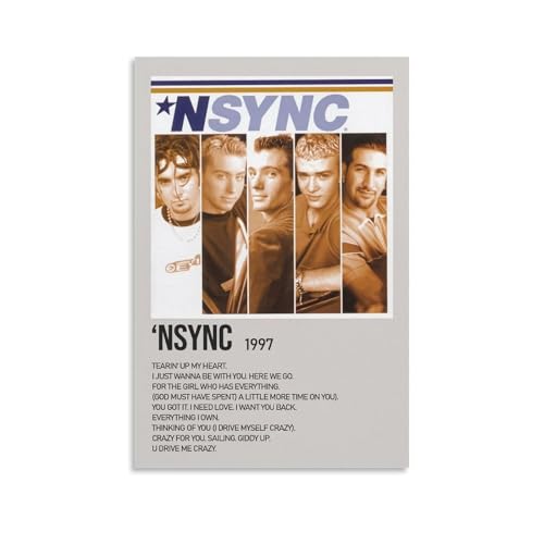 YRAEYWAER NSYNC Poster von 1997, ästhetische Dekoration, Wohnzimmer, modern, Familie, Schlafzimmer, Wohnzimmer, Wandkunst, Dekoration, Poster, 20 x 30 cm, ungerahmter Stil YRAEYWAER NSYNC Poster von 1997, ästhetische Dekoration, Wohnzimmer, modern, Familie, Schlafzimmer, Wohnzimmer, Wandkunst, Dekoration, Poster, 20 x 30 cm, ungerahmter Stil von YRAEYWAER