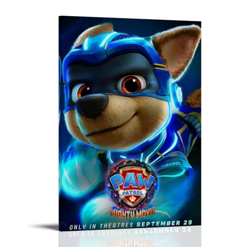 YRAEYWAER Paw Patrol (8) Poster, ästhetische Dekoration, Wohnzimmer, modernes Poster, für Familienschlafzimmer, Schlafzimmer, Wohnzimmer, Wandkunst, Dekoration, Poster, 20 x 30 cm, Rahmenstil von YRAEYWAER