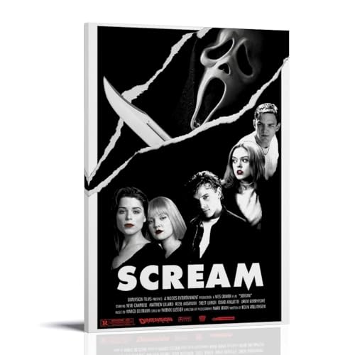 YRAEYWAER Poster Scream 1996 (4), ästhetische Dekoration, Wohnzimmer, modern, für Familienschlafzimmer, Schlafzimmer, Wohnzimmer, Wandkunst, Dekoration, Poster, 30 x 45 cm, Rahmenstil von YRAEYWAER