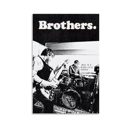 YRAEYWAER The Black Keys Brothers Poster, ästhetische Dekoration, Wohnzimmer, Wohnzimmer, Wandkunst, Dekoration, Poster, 40 x 60 cm, ungerahmter Stil YRAEYWAER The Black Keys Brothers Poster, ästhetische Dekoration, Wohnzimmer, Wohnzimmer, Wandkunst, Dekoration, Poster, 40 x 60 cm, ungerahmter Stil von YRAEYWAER