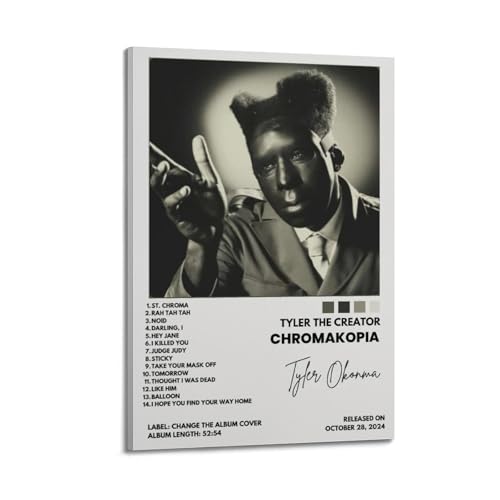 YRAEYWAER Tyler Poster "The Creator", Chromakopie, ästhetische Dekoration, Wohnzimmer, Wohnzimmer, Wandkunst, Dekoration, Poster, 40 x 60 cm, Rahmenstil YRAEYWAER Tyler Poster "The Creator", Chromakopie, ästhetische Dekoration, Wohnzimmer, Wohnzimmer, Wandkunst, Dekoration, Poster, 40 x 60 cm, Rahmenstil von YRAEYWAER