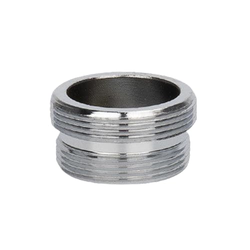 YRAKOZIN Messing Wasserhahn Adapter, Küche Bad Wasserhahn Aufsatz zum Anschließen von Wasserhähnen und Strahlregler, Gartenschläuchen, Wasserreinigern (Außengewinde M22 auf Außengewinde M24) von YRAKOZIN