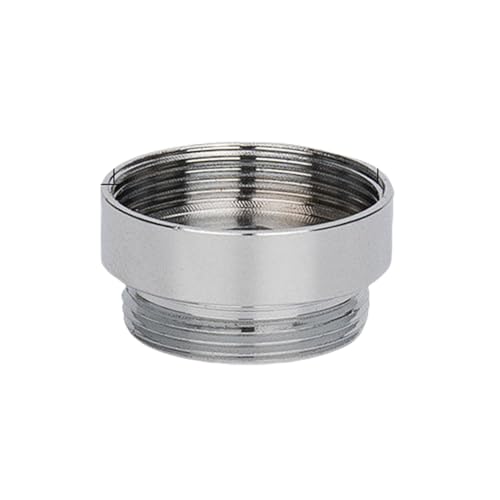 YRAKOZIN Messing Wasserhahn Adapter, Küche Bad Wasserhahn Aufsatz zum Anschließen von Wasserhähnen und Strahlregler, Gartenschläuchen, Wasserreinigern (Außengewinde M22 auf Innengewinde M24) von YRAKOZIN