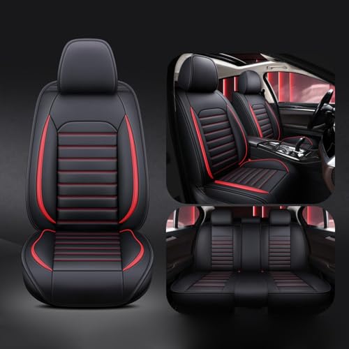 YRCTHEK Universal Seat Cover Complete Set für Isuzu D-MAX 2015-2023 Car Seat Covers Airbag Suitable Waterproof Leather Car Seat Cover Seasons 5-Seater,D von YRCTHEK