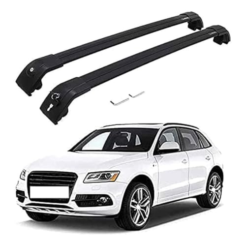 YRCTHEK für Q5 2012-2017 2 Stück Aluminium Dachträger Relingträger Dachgepäckträger- Alu Relingträger,A von YRCTHEK