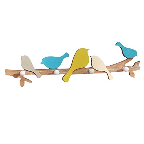 YRHH 1pc Holz Wandhaken Kreative Vögel Form Wand Kleiderständer Organizer Rack für Home Shop Büro von YRHH