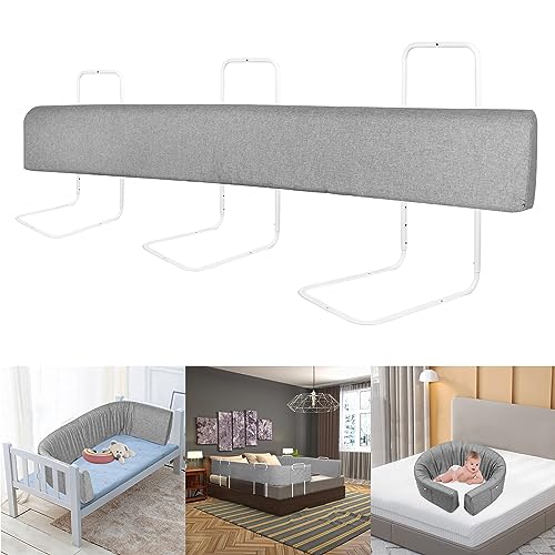 YRHome 1 Stück 200cm Bettgitter Rausfallschutz Kinder Bettkantenschutz Set Höhenverstellbar Kinderbettgitter Schutzgitter für Bett Form Einstellbar mit Reißverschluss für Kleinkinder & Baby- Grau YRHome 1 Stück 200cm Bettgitter Rausfallschutz Kinder Bettkantenschutz Set Höhenverstellbar Kinderbettgitter Schutzgitter für Bett Form Einstellbar mit Reißverschluss für Kleinkinder & Baby- Grau von YRHome