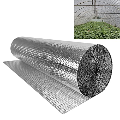 YRHome 15㎡ Isolierfolie Dämmfolie 1x15m Reflexionsfolie Heizung Alu Isoliertapete Aluminium Thermofolie Heizkörper 3-4mm Dicke Isolierungsfolie Wärmedämmung Wärmehaltung von YRHome