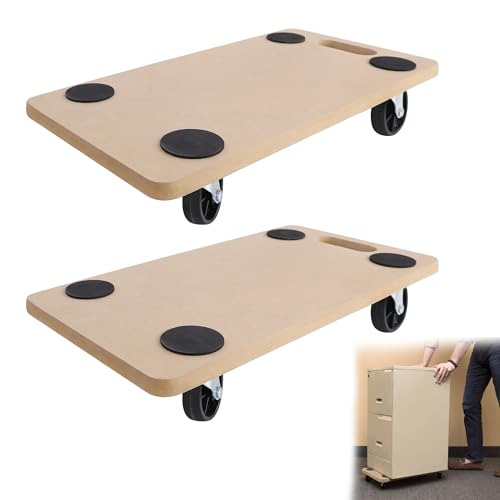 YRHome 2 Stück Rollbrett 58 x 29 cm Transportroller Möbelroller Roller Transportrolle Transporthilfe Kistenroller für Umzug Möbel-Transport bis zu 200 kg YRHome 2 Stück Rollbrett 58 x 29 cm Transportroller Möbelroller Roller Transportrolle Transporthilfe Kistenroller für Umzug Möbel-Transport bis zu 200 kg von YRHome
