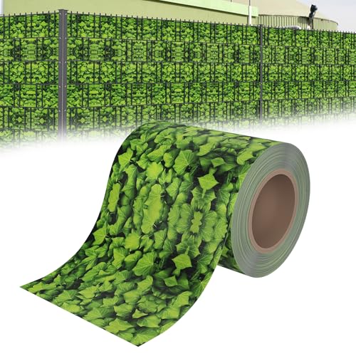 YRHome 70m x 19cm PVC Sichtschutzfolie Sichtschutzstreifen Doppelstabmatten Zaun Sichtschutz Zaunfolie Doppelstabmattenzaun mit 40 Befestigungsclips 450g/m² Stabmattenzaun Windschutz Große Blatt Grün YRHome 70m x 19cm PVC Sichtschutzfolie Sichtschutzstreifen Doppelstabmatten Zaun Sichtschutz Zaunfolie Doppelstabmattenzaun mit 40 Befestigungsclips 450g/m² Stabmattenzaun Windschutz Große Blatt Grün von YRHome