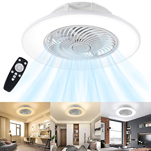 YRHome 90W Deckenventilator mit Beleuchtung und Fernbedienung Einstellbare Windgeschwindigkeit Dimmbar Deckenleuchte Ventilator Deckenlampe Modern Ultra-Leise Farbwechsel 3000K~6500K für Wohnzimmer von YRHome