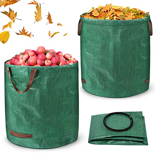 YRHome Gartenabfallsack Stabil 2x 272L Gartensack Robust Gartensäcke Rasensack mit Griffen PP 150g/m² Wiederverwendbar Selbststehend abwaschbar Laubsack für Gras Laub Gartenabfälle Spielzeug YRHome Gartenabfallsack Stabil 2x 272L Gartensack Robust Gartensäcke Rasensack mit Griffen PP 150g/m² Wiederverwendbar Selbststehend abwaschbar Laubsack für Gras Laub Gartenabfälle Spielzeug von YRHome