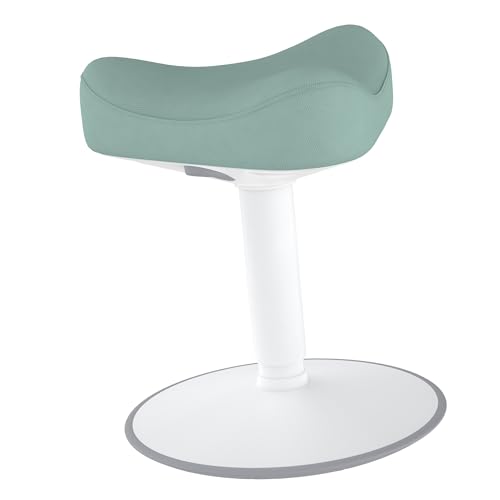 YRHome Hocker Bürohocker Ergonomischer Hocker Stehhocker Wackelhocker Arbeitshocker Schreibtischstuhl 360° drehbarer, Höhenverstellung 47-65cm für Zuhause und im Büro, Grün von YRHome