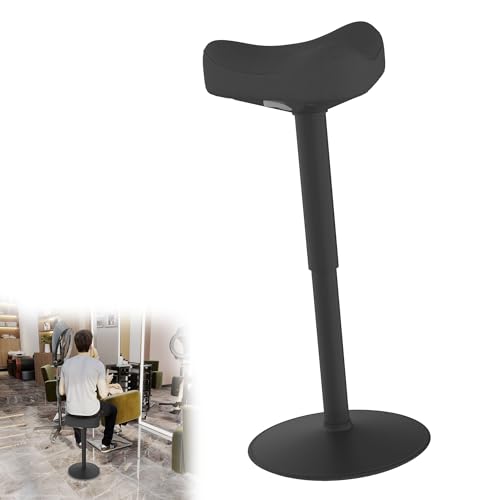 YRHome Hocker Bürohocker Ergonomischer Hocker Stehhocker Wackelhocker Arbeitshocker Schreibtischstuhl 360° drehbarer, Höhenverstellung 57-82cm für Zuhause und im Büro, Schwarz von YRHome