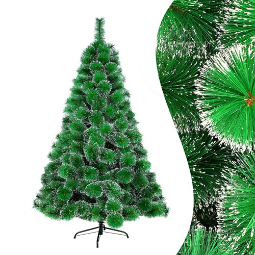 YRHome Künstlicher Weihnachtsbaum Tannenbaum 180cm mit 240 Spitzen Grüne Tannennadeln mit Schnee-Effekt Christbaum Kiefernadel Weihnachtsdeko Schnellaufbau Klapp-Schirmsystem inkl.Metall Ständer YRHome Künstlicher Weihnachtsbaum Tannenbaum 180cm mit 240 Spitzen Grüne Tannennadeln mit Schnee-Effekt Christbaum Kiefernadel Weihnachtsdeko Schnellaufbau Klapp-Schirmsystem inkl.Metall Ständer von YRHome