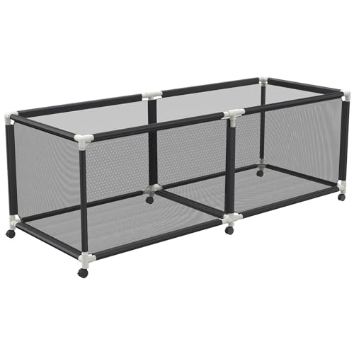 YRHome Pool-Aufbewahrungsbox Roll-Organizer 230x78x88cm Aufbewahrungsbehälter mit Großer Kapazität Mesh-Netz-Organizer für Schwimmbadausrüstung, Pool-Nudeln, Spielzeug & Handtücher für Swimmingpool von YRHome