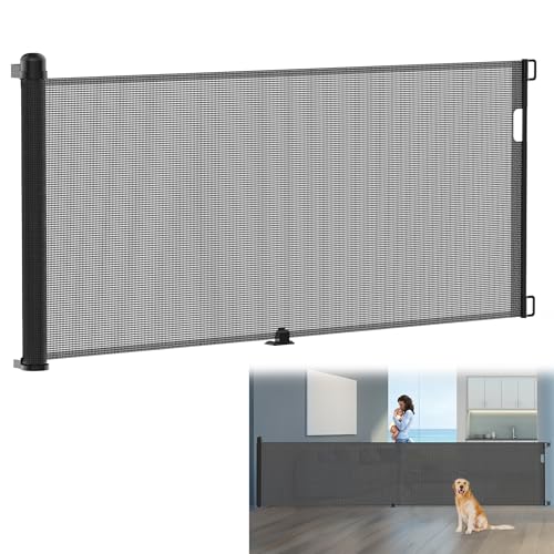 YRHome Türschutzgitter Ausziehbar 0-300cm Baby Treppenschutzgitter Treppenschutzrollo Roll für Babys und Haustiere Kinderschutzgitter Baby Absperrgitter für Treppen, Türen, Innen Außenbereich,Schwarz YRHome Türschutzgitter Ausziehbar 0-300cm Baby Treppenschutzgitter Treppenschutzrollo Roll für Babys und Haustiere Kinderschutzgitter Baby Absperrgitter für Treppen, Türen, Innen Außenbereich,Schwarz von YRHome
