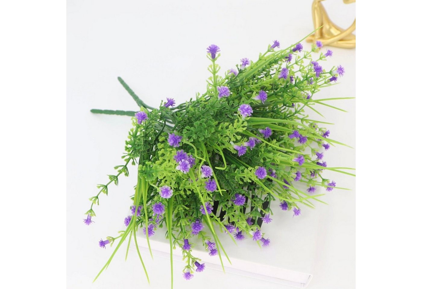 Kunstpflanze 2 Stück künstliche Grünpflanzen, Schleierkrautstrauß, Kunstblumen, YRIIOMO, Hochzeits- und Heimdekoration von YRIIOMO