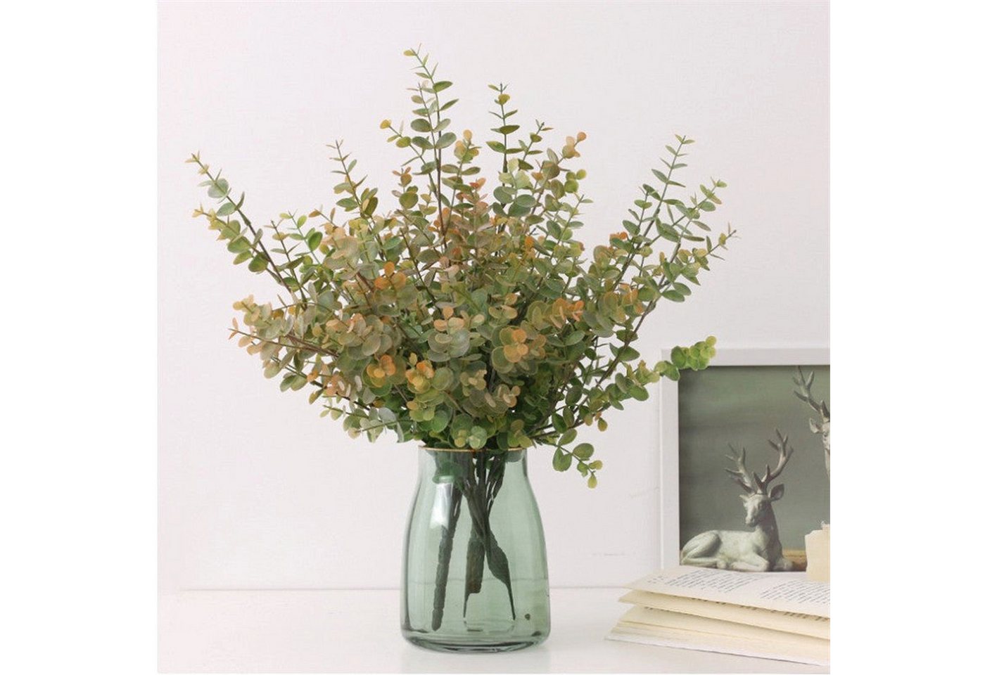 Kunstpflanze 3 künstliche Blumensträuße, Vasen-Blumenarrangement-Dekoration, YRIIOMO, Heimdekorationsblumen von YRIIOMO