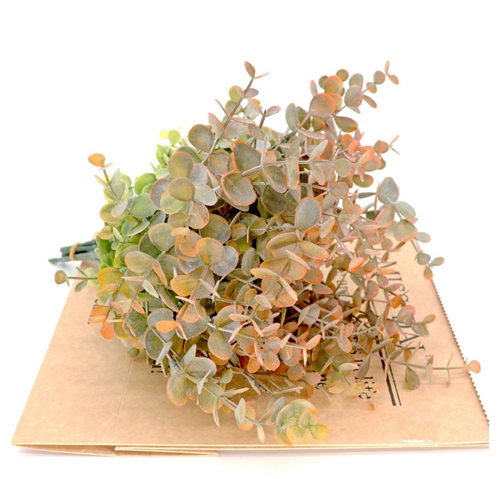 Kunstpflanze 4 Stück künstliche Grünpflanzen, Heim-Hochzeitsdekoration, YRIIOMO, Blumenarrangement, einfach und elegant von YRIIOMO