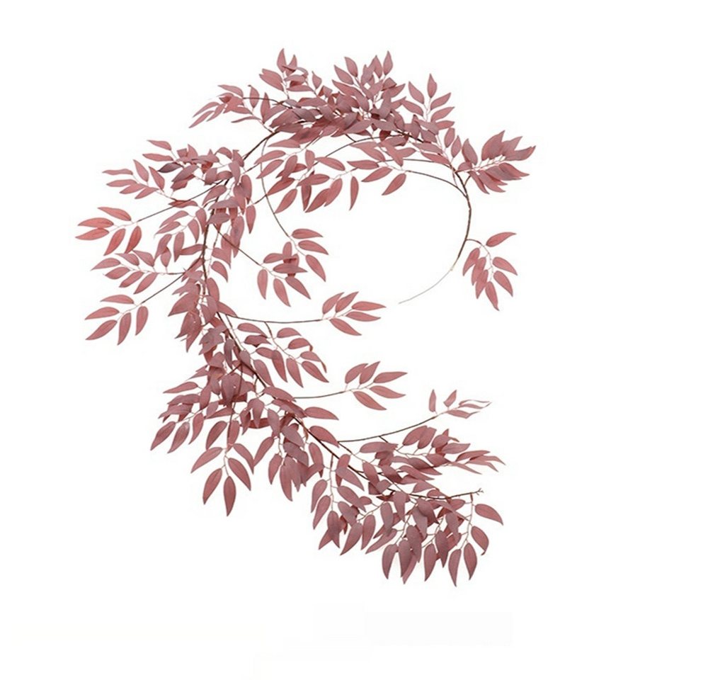 Kunstpflanze Hochzeit künstliche grüne Blätter Rattan, Weidenblätter Baumreben, YRIIOMO, Weinreben, Rattan von YRIIOMO