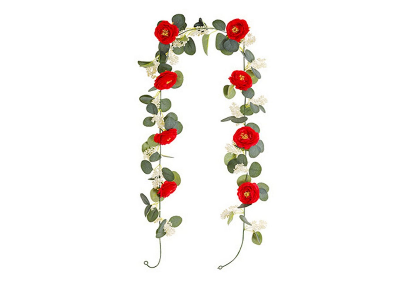 Kunstpflanze Künstliche Rohre, die um Ranken gewickelt sind, künstliche, YRIIOMO, Blumenwandbehänge, Hochzeitsdekorationsblumen, Rosenranken von YRIIOMO